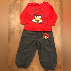 Angry Birds Red Long Sleeve Shirt and Pants Set